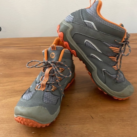 Merrell Shoes - Merrell Chameleon Hiker Hiking Shoes Grey Orange Size 5
